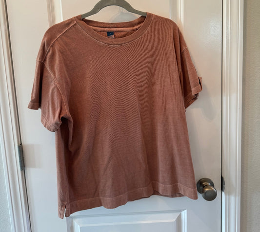 Old Navy Vintage TShirt Women’s Size Large Solid Dark Mauve