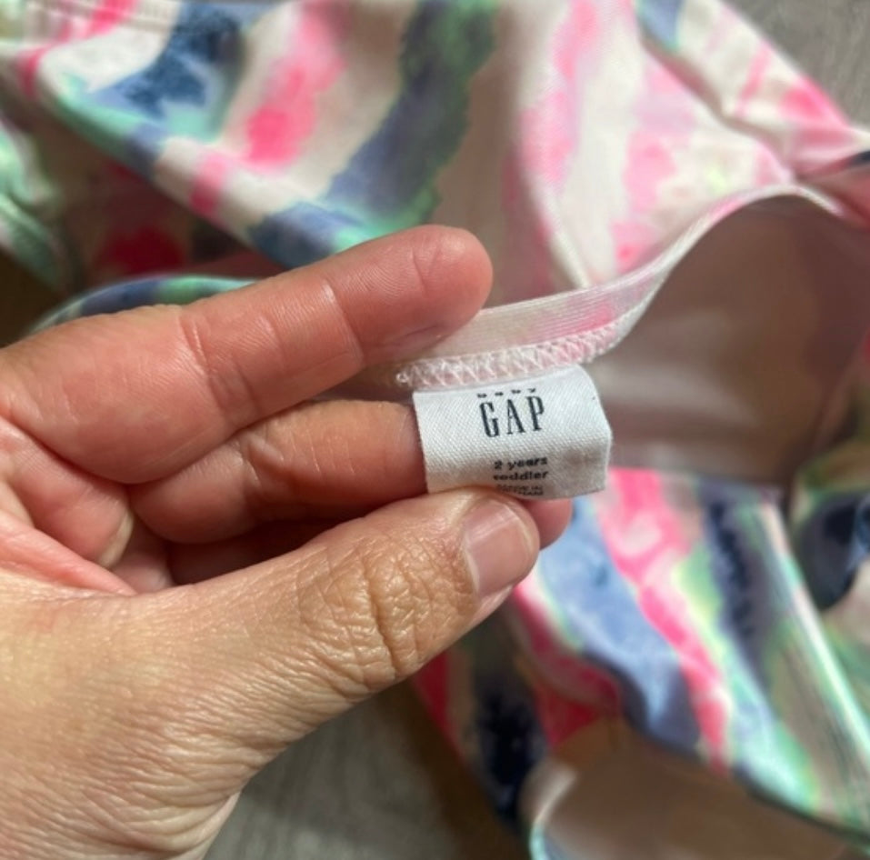 Gap Tie Dye One Piece Toddler Girl Swimsuit Size 2 Years