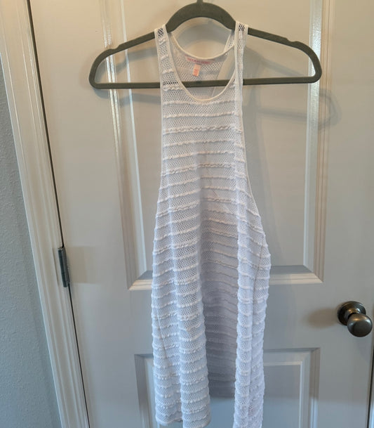 Victoria’s Secret Sheer Stripe Swim Cover-Up Women’s Size Small White