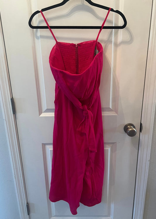 Anthropologie Maeve Strapless Jumpsuit Women’s Size 2P Pink Rose