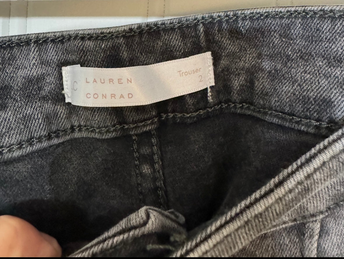 Lauren Conrad Wide Leg Trouser Jeans Women’s Size 2 Black