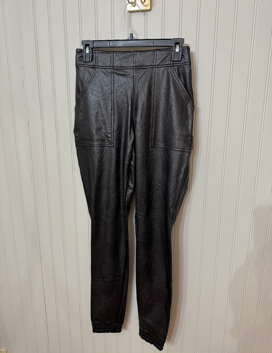 Spanx Faux Leather Joggers Women’s Small Black