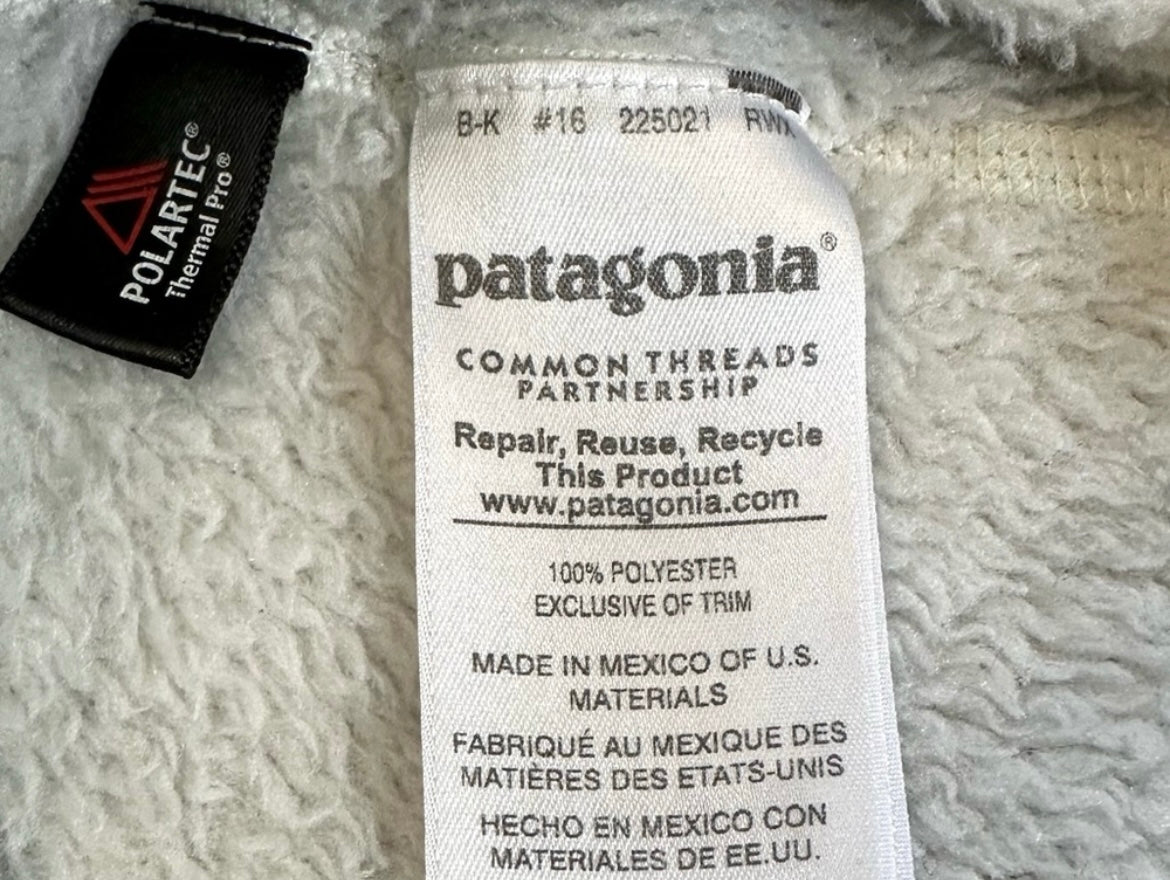 Patagonia Re-Tool Snap Pullover Women’s Size Medium Cream