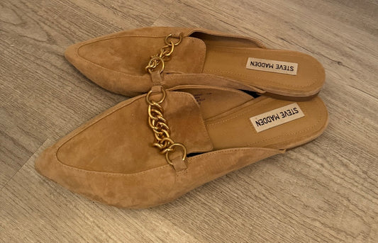 Steve Madden Forever Mule Loafers Women’s Size 9.5 Tan