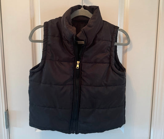 Quilted Puffer Vest Youth Size 10 Years Black