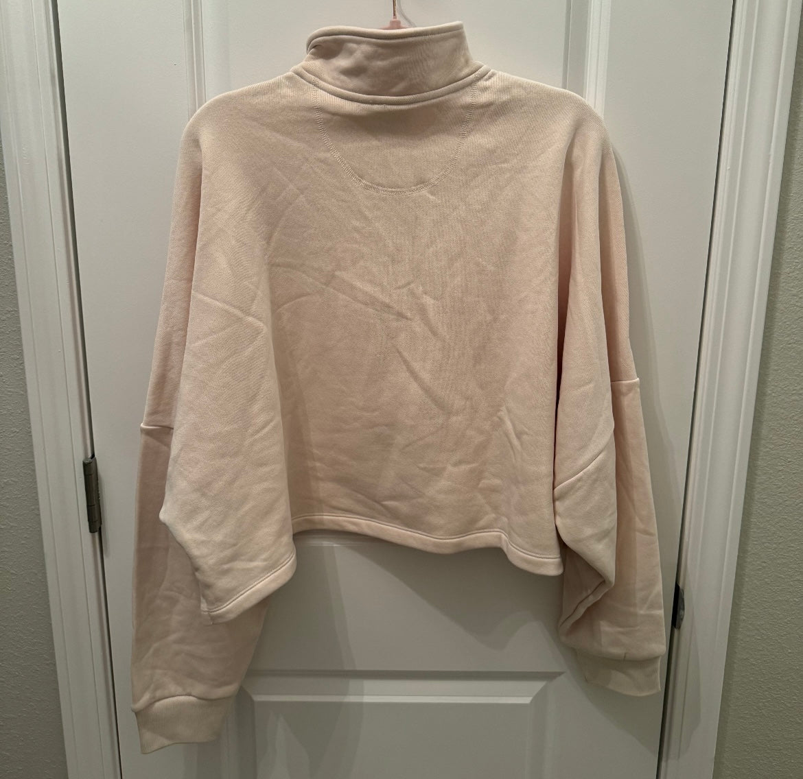 Adidas Quarter Zip Pullover Women’s Medium Cream