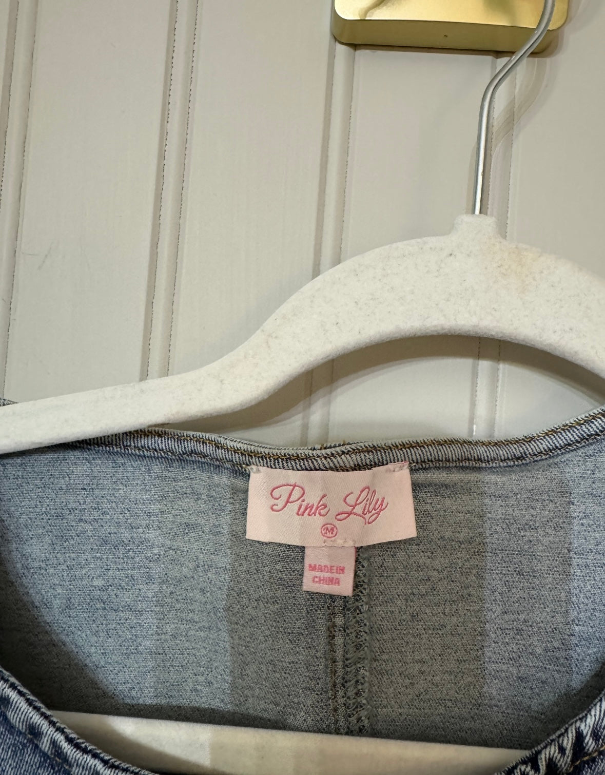 Pink Lily Denim Matching Set Women’s Small/Medium