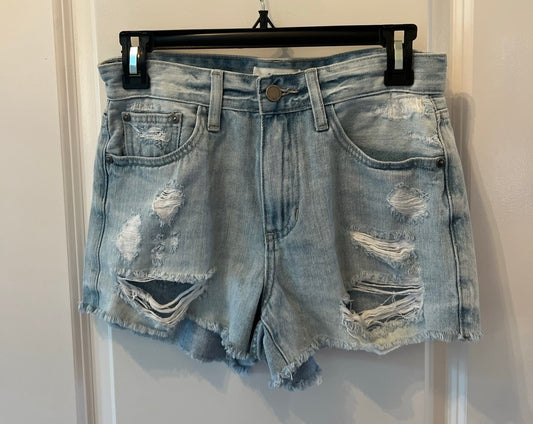 Just Black Denim Distressed Cutoff Jean Shorts Women’s Size Small