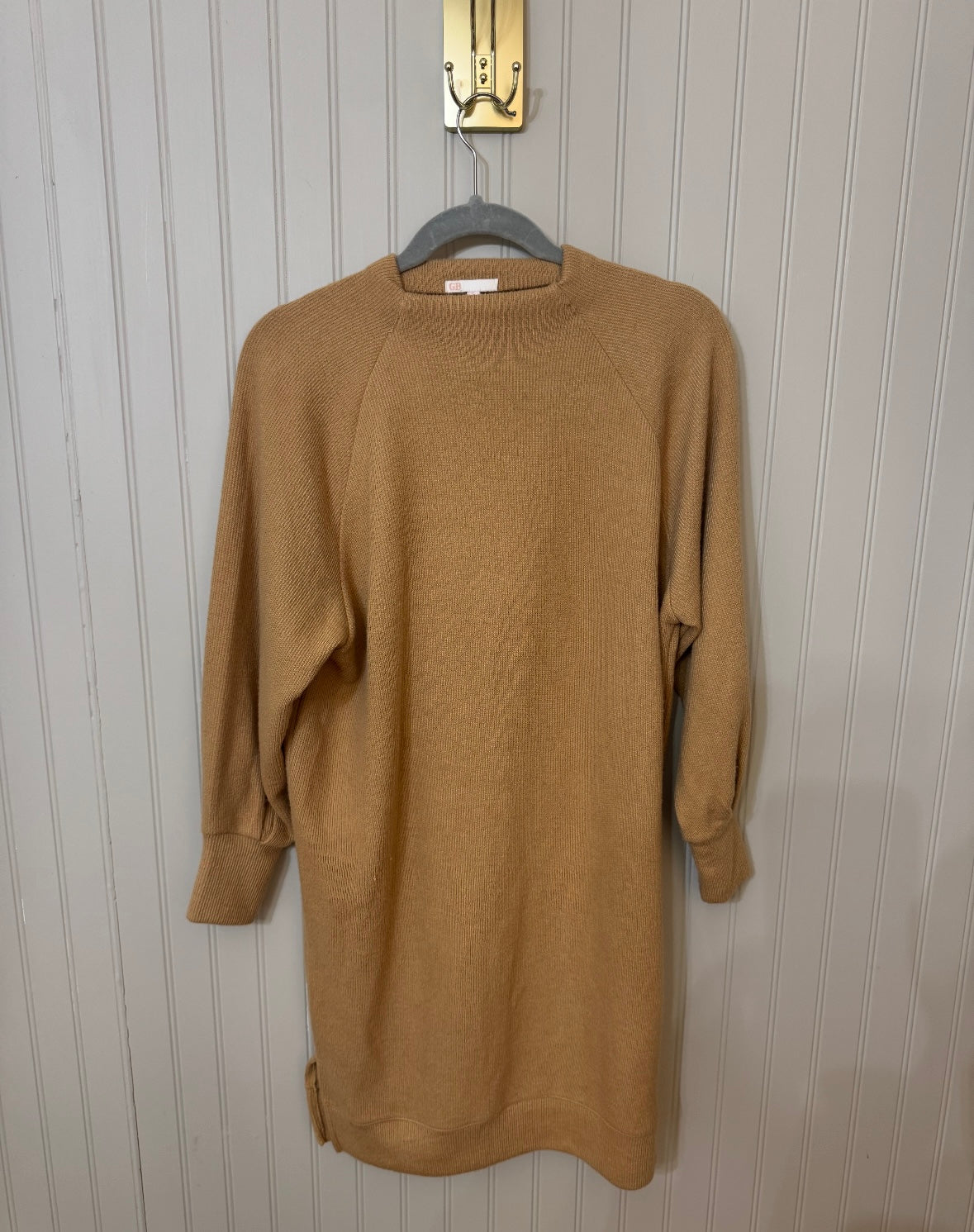 Knit Sweater Dress Women’s Small Tan