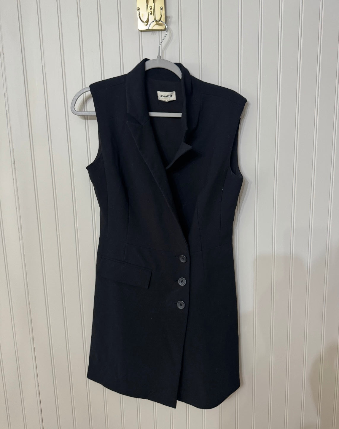 Open Edit Blazer Mini Dress Women’s Medium Black