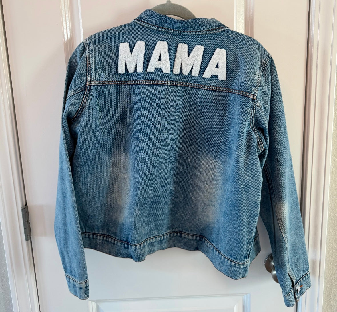 Mama Denim Jacket Women’s Size Large