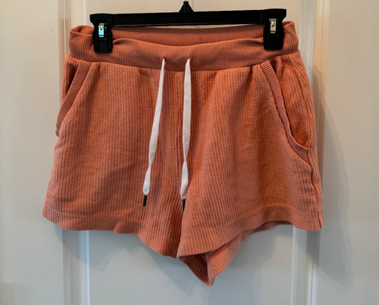 Aerie Drawstring Pull On Knit Shorts Women’s Size Small Tangerine Orange