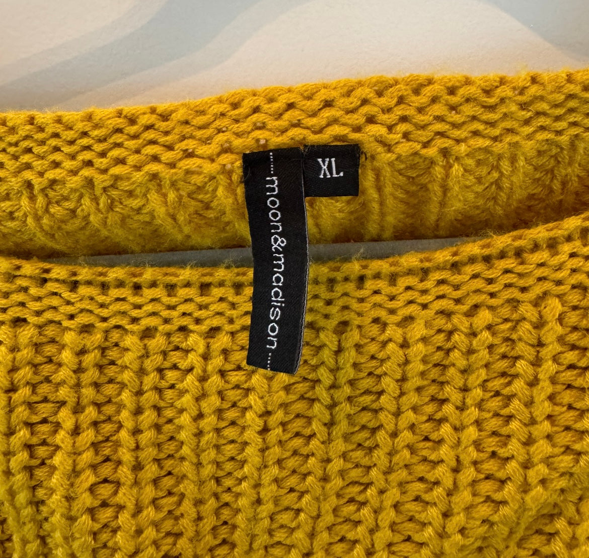 Knit Dolman Sweater Women’s Size XL Mustard