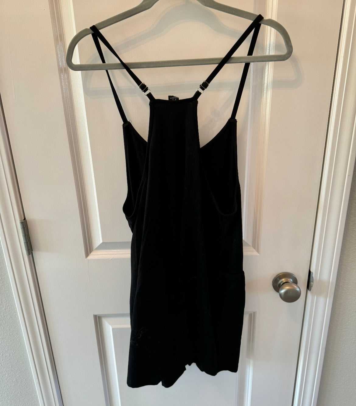 Romper Lightweight Racerback w Pockets Women’s Size Small Black