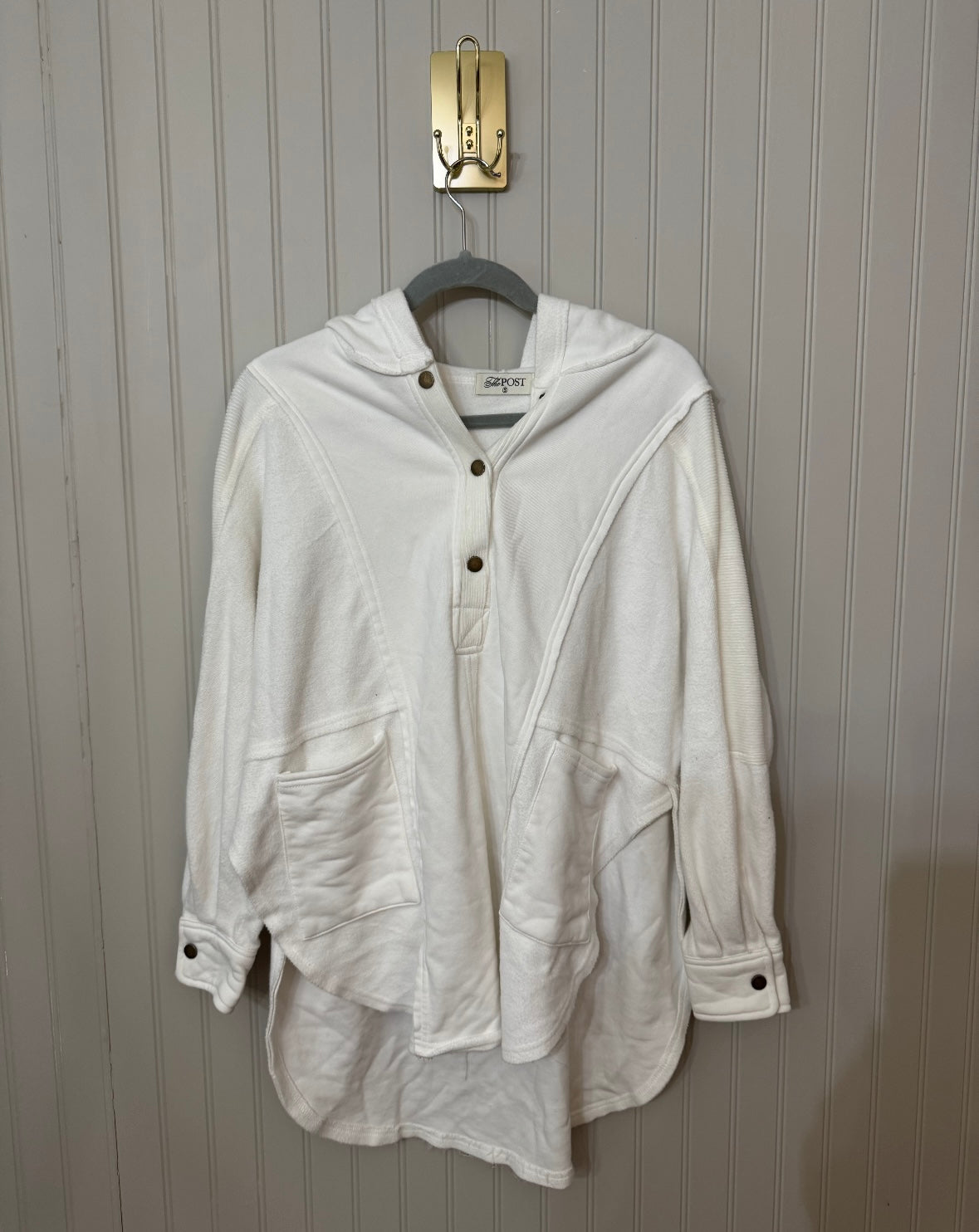 The Post Oversized Hooded Top Women’s Small White