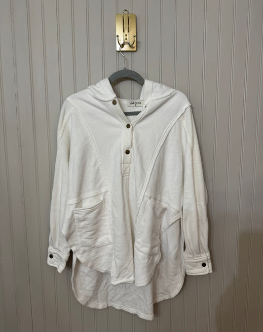 The Post Oversized Hooded Top Women’s Small White