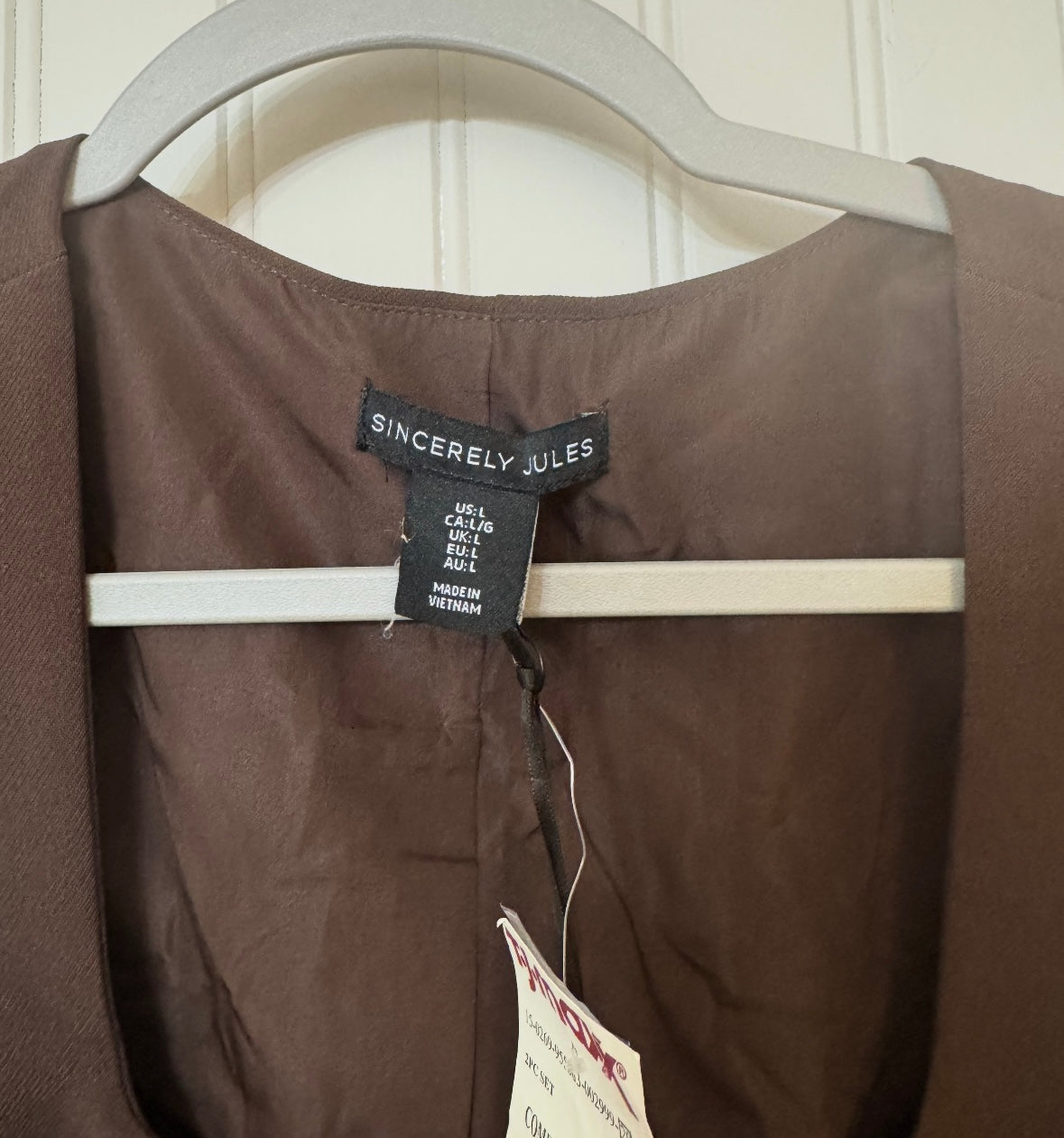 Sincerely Jules Vest and Skirt Matching Set Women’s Large NWT