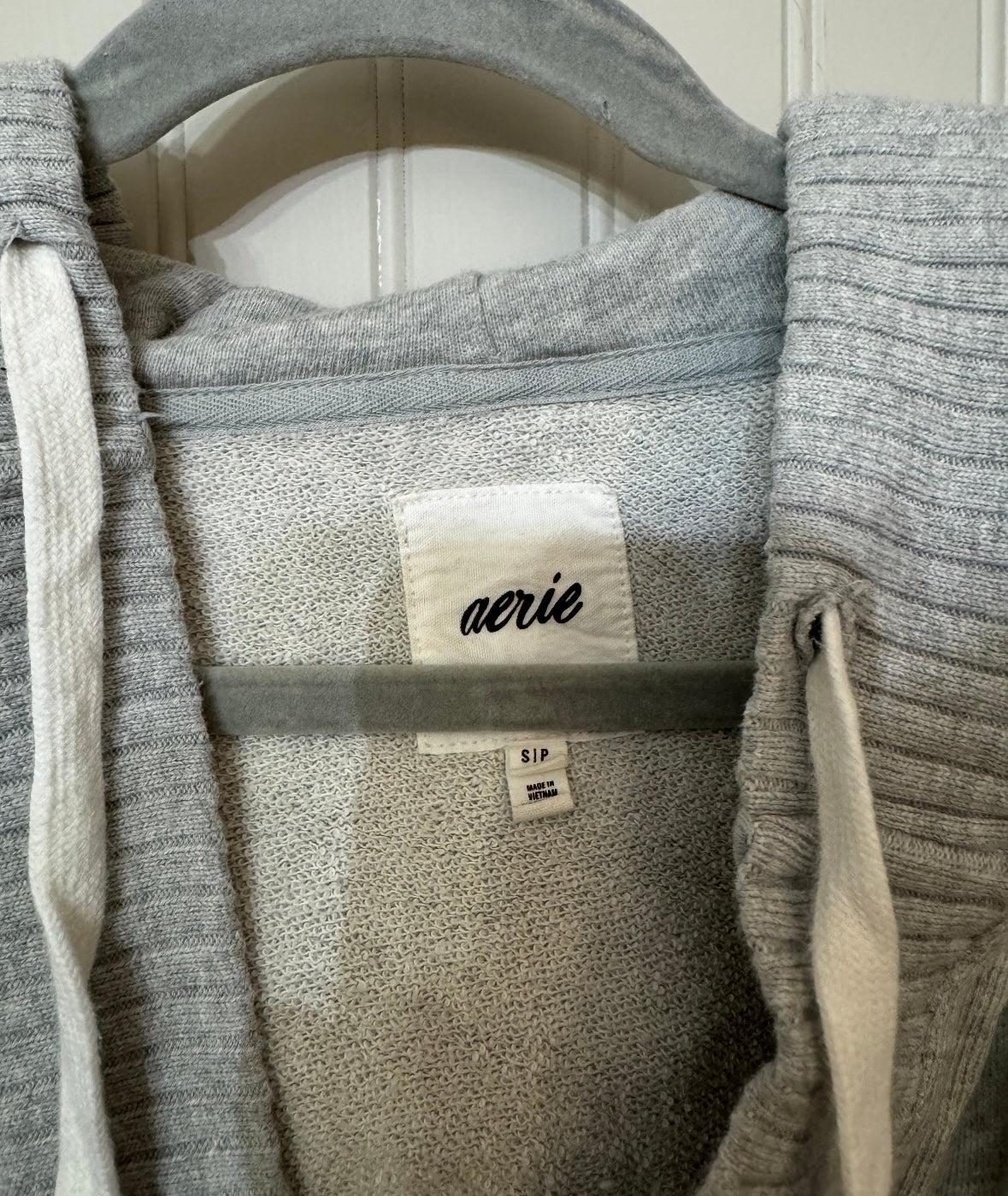 Aerie Knit Hoodie Women’s Small Gray