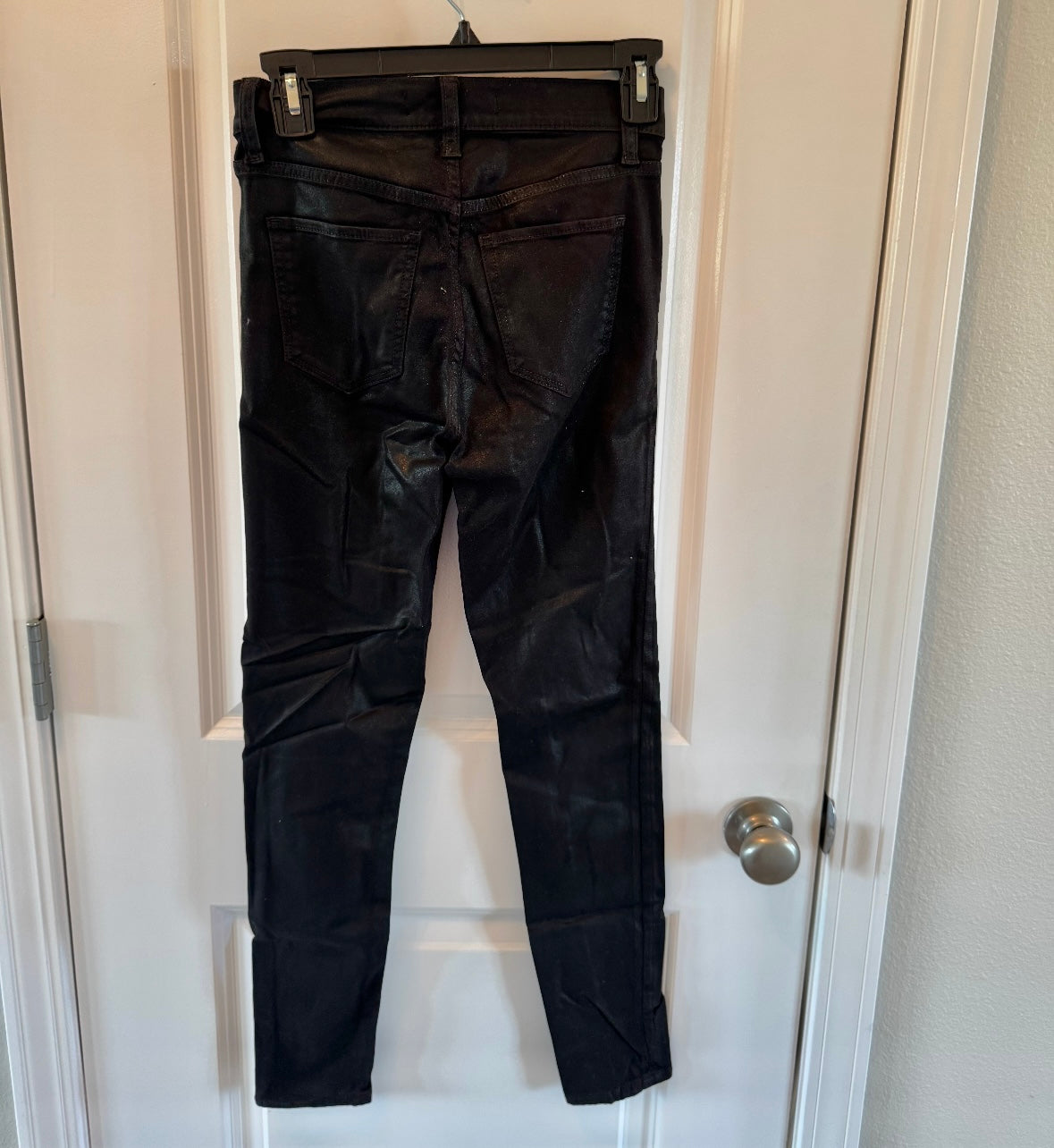 J Brand Coated Skinny Jeans Women’s Size 25 Black