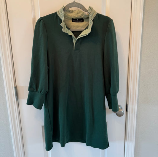 Pomander Place Polo Dress Women’s Medium Green