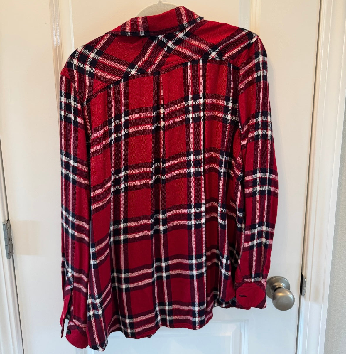 Rails Plaid Flannel Top Women’s Large Red
