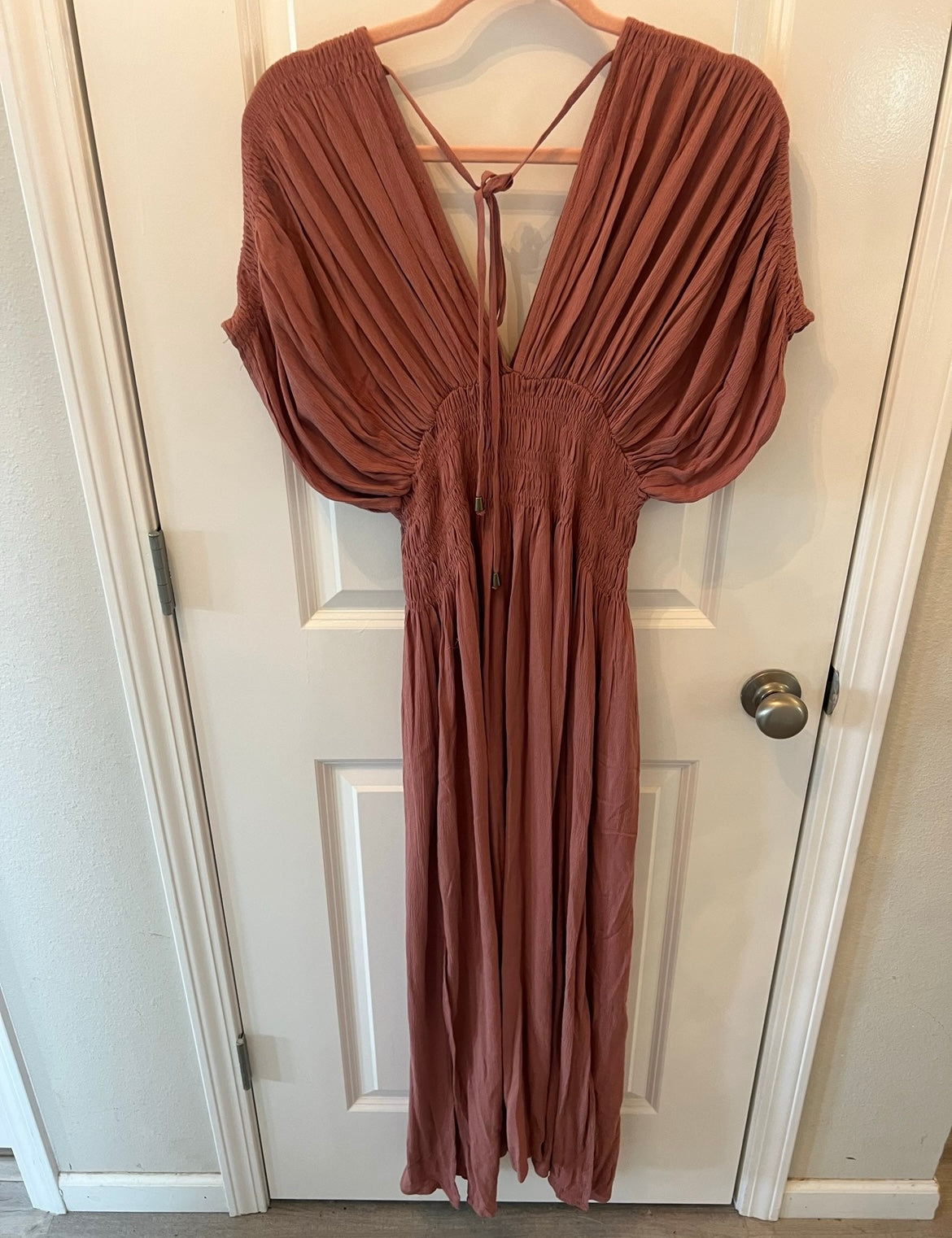 Miou Muse Maxi Dress Women’s Size Small Toffee