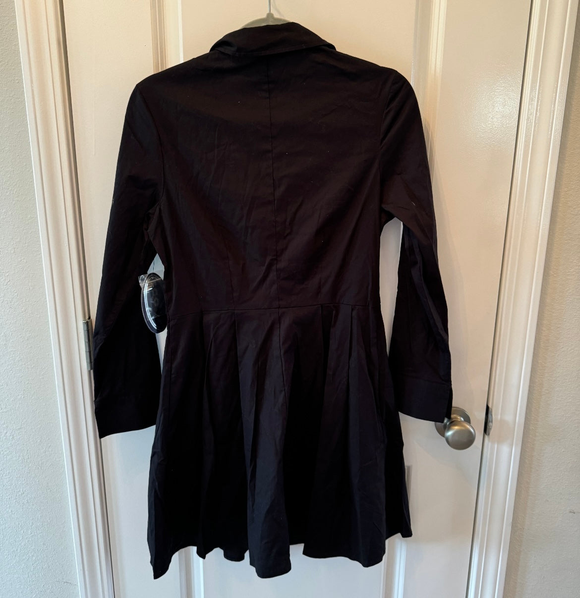 Fit Flair Shirt Dress Women’s Size Small Black