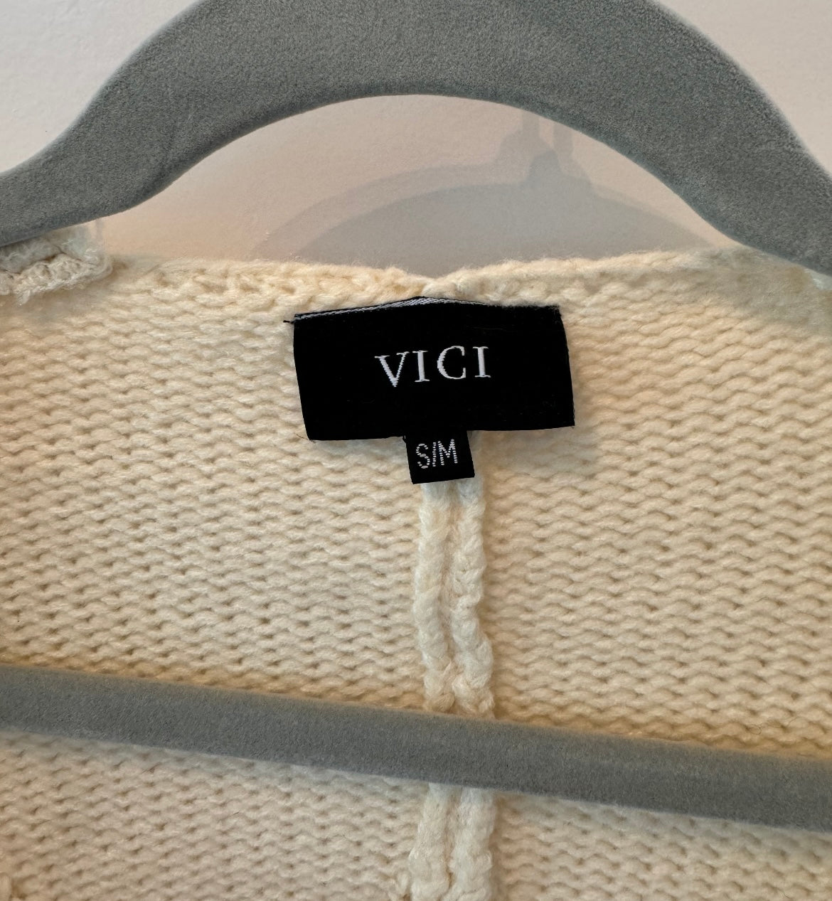 Vici Fringe Cardigan Sweater Women’s Size S/M Cream