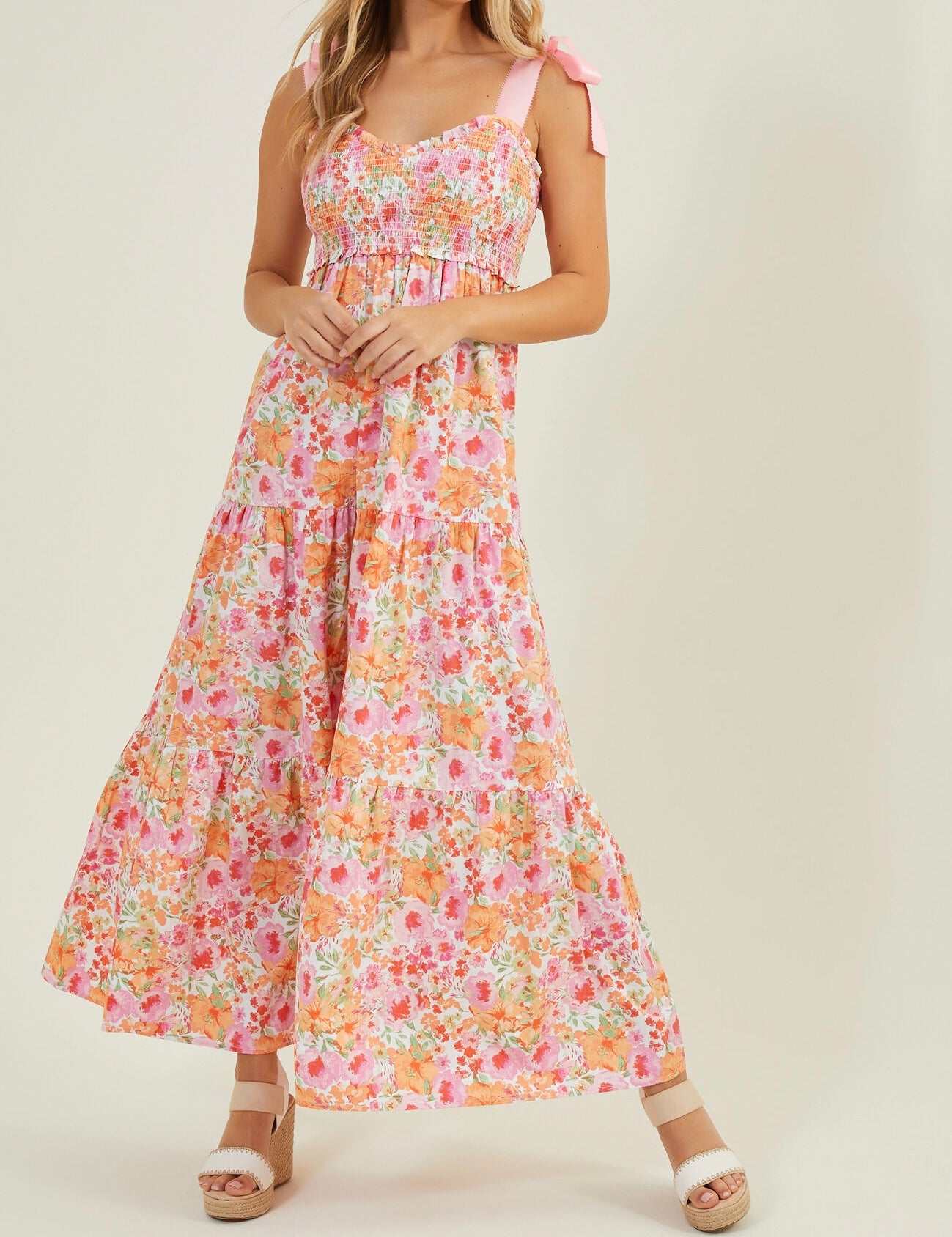 Addison Floral Maxi Dress Women’s XS Pink