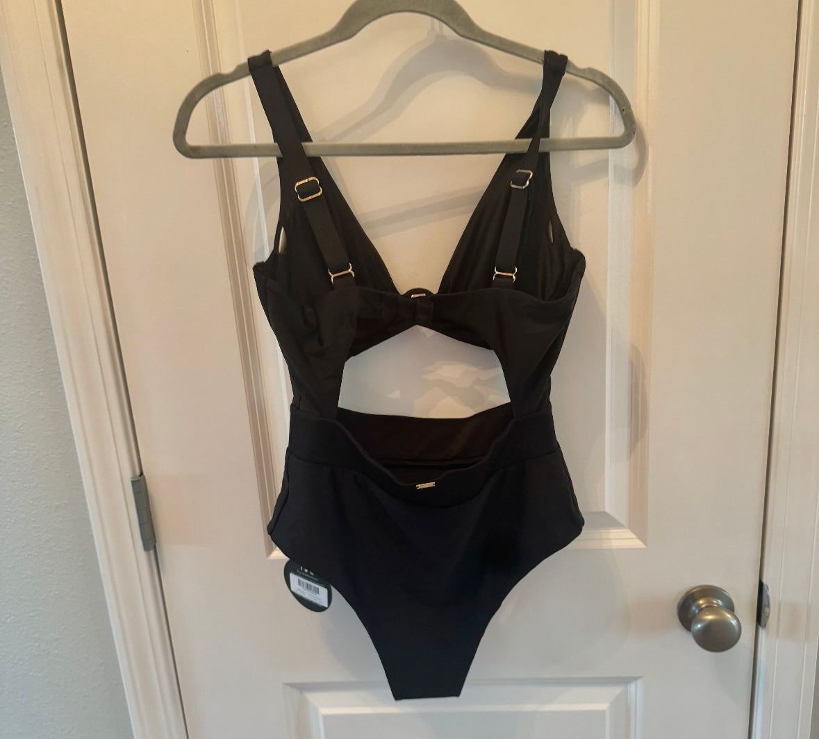 MBM Swim Peace Swimsuit Women’s Large Black NWT