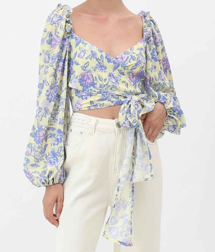 Luxxel Floral Matching Set Women’s Size Medium Green  Purple