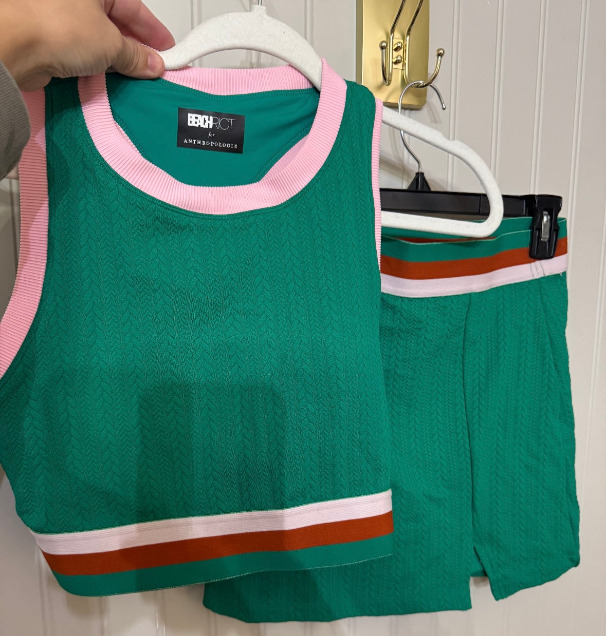 Beach Riot x Anthropologie Active Matching Set Women’s Small/Medium Green