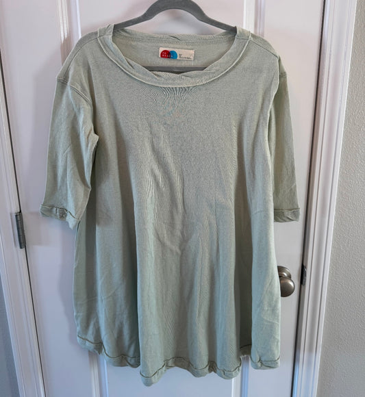 Free People Short Sleeve Loose Fit Top Women’s Size XS Light Green NWT