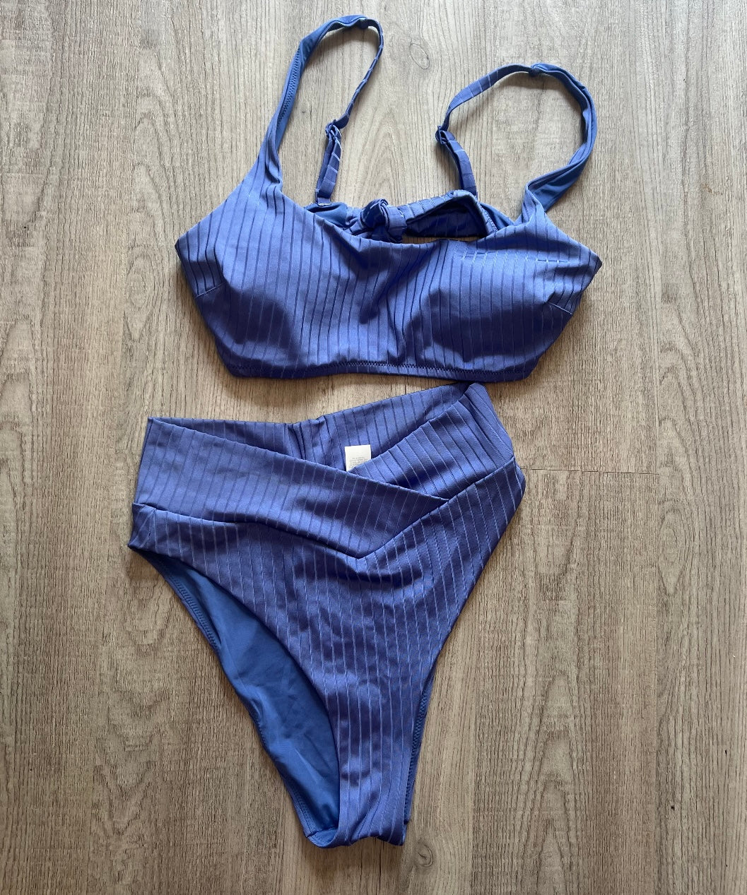 Aerie Ribbed Bikini Women’s Size Medium/Large Periwinkle