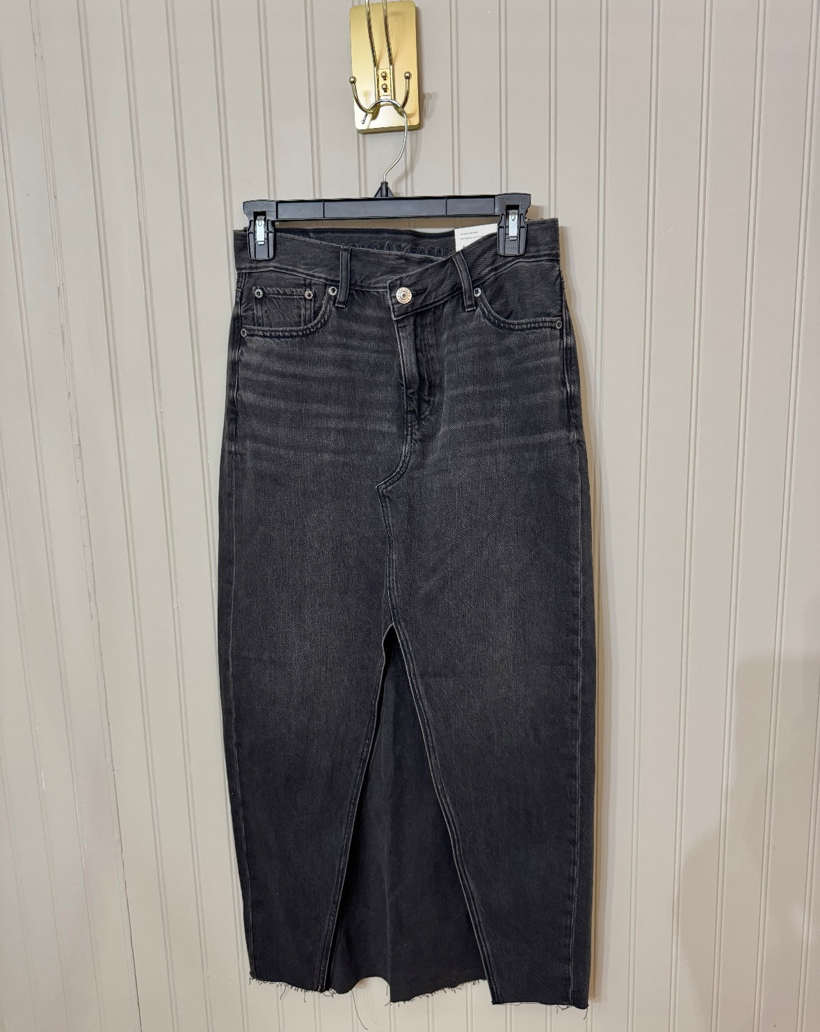 American Eagle Denim Midi Skirt Women’s Size 2 Black NWT