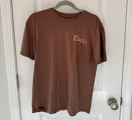 Coors Graphic Tee Men’s Size Medium Brown
