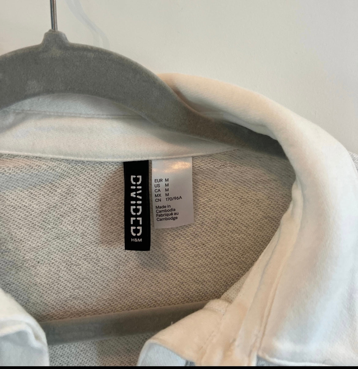 H&M Shirt Dress Women’s Size Medium 8-10 Heather Gray