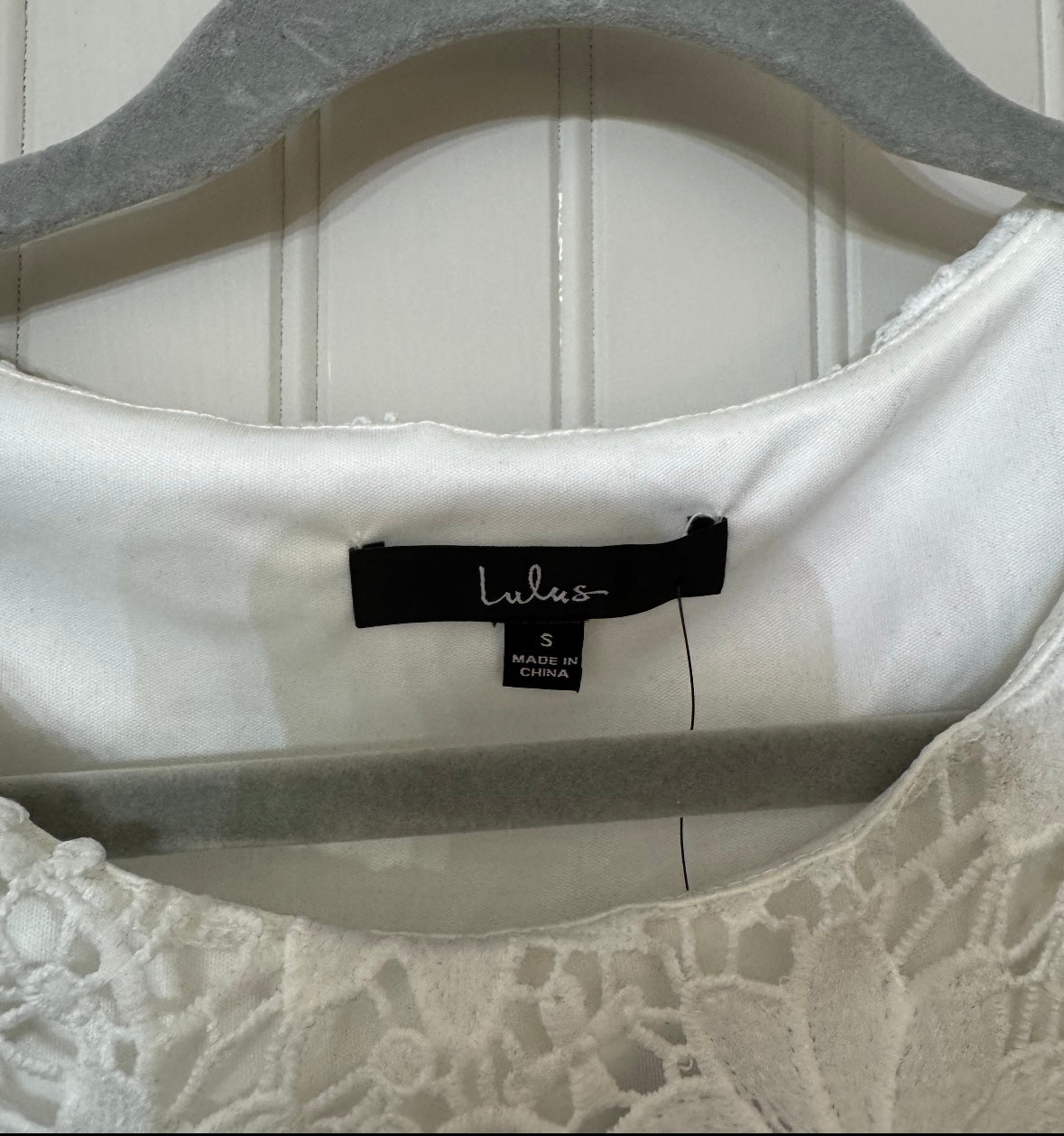 Lulu’s Lace Matching Set Women’s Small White