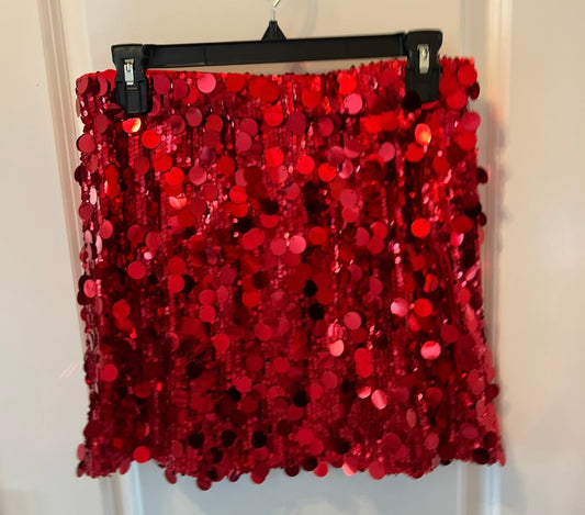 Judith March Sequin Skirt Women’s Size Small Hot Pink