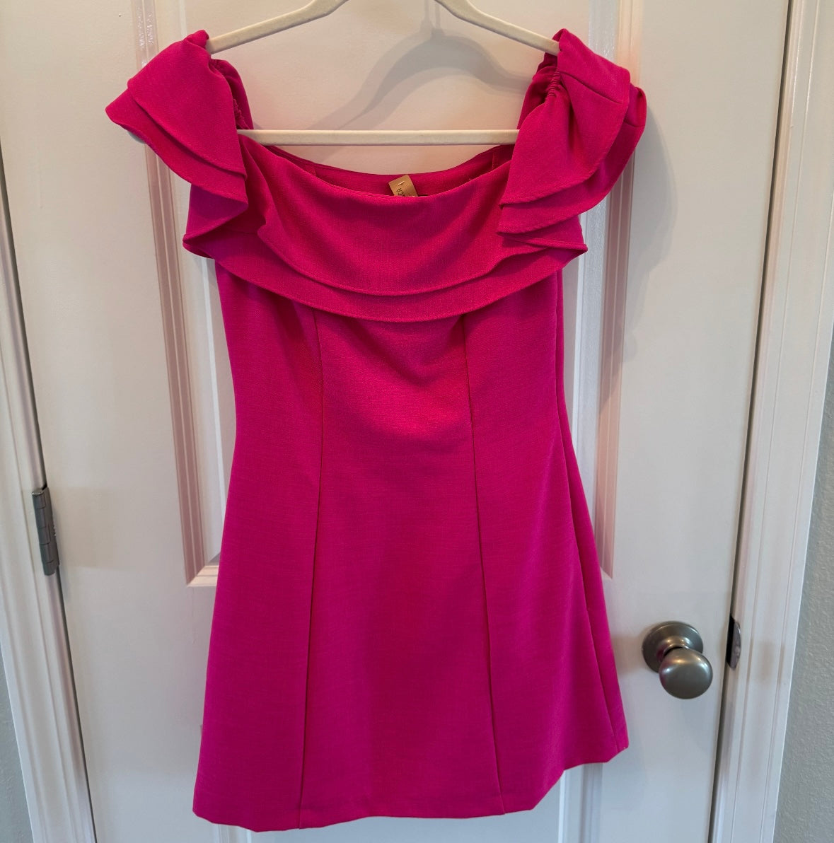 Topshop Ruffle Dress Women’s Size 2 Pink