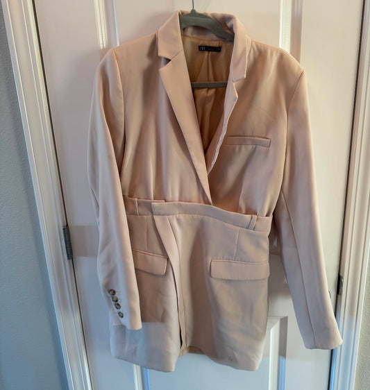 Zara Blazer Dress Women’s Size Large Cream