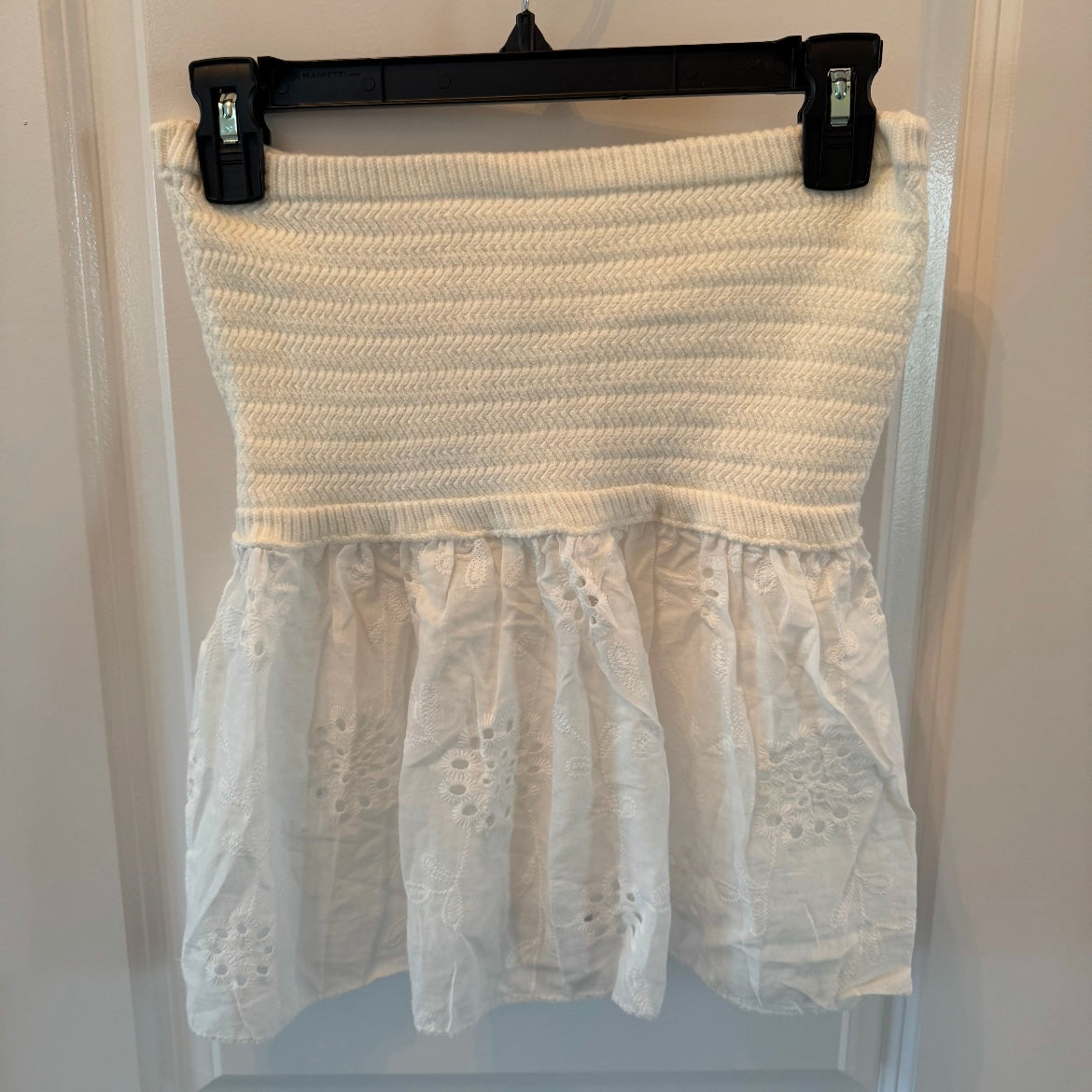 Twist Front Tube Top Women’s Medium Cream
