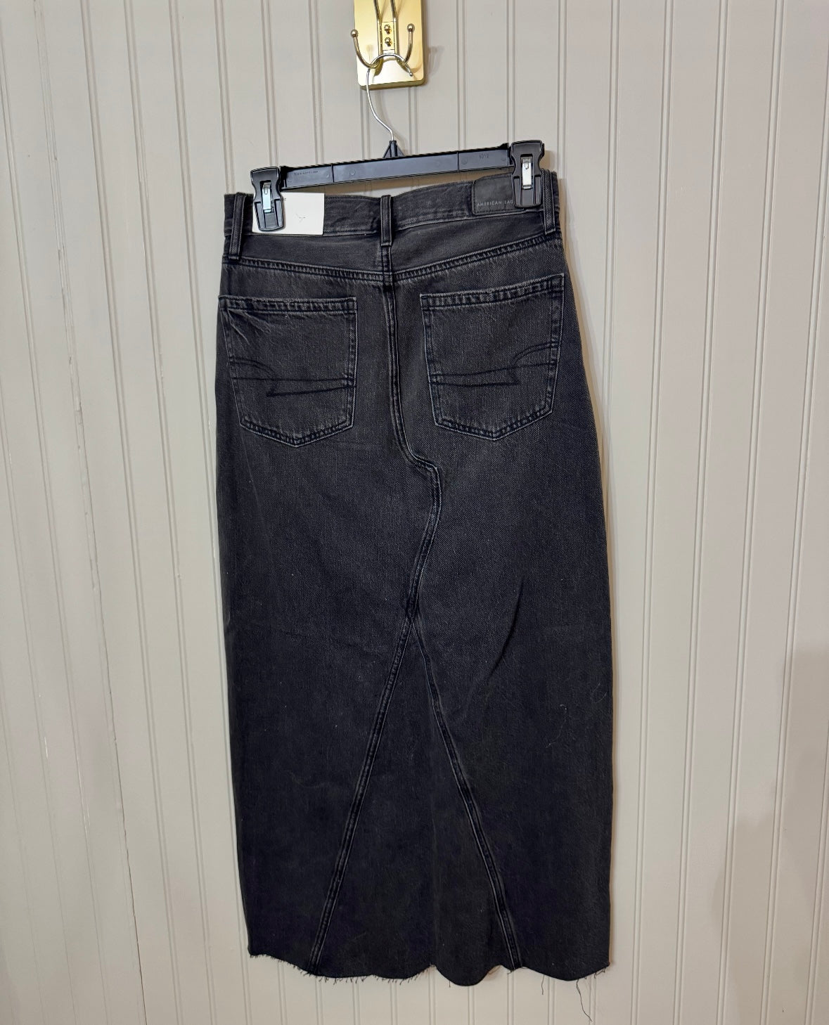 American Eagle Denim Midi Skirt Women’s Size 2 Black NWT