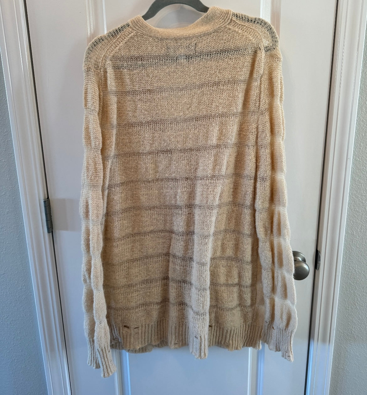 Urban Outfitters Oversized Knit Cardigan Sweater Women’s Size Medium Cream