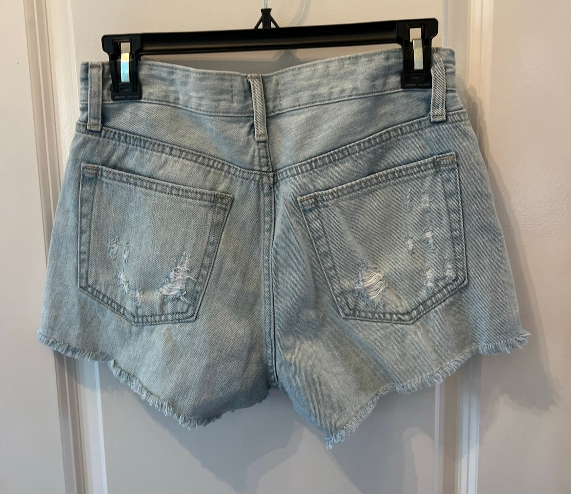 Just Black Denim Distressed Cutoff Jean Shorts Women’s Size Small