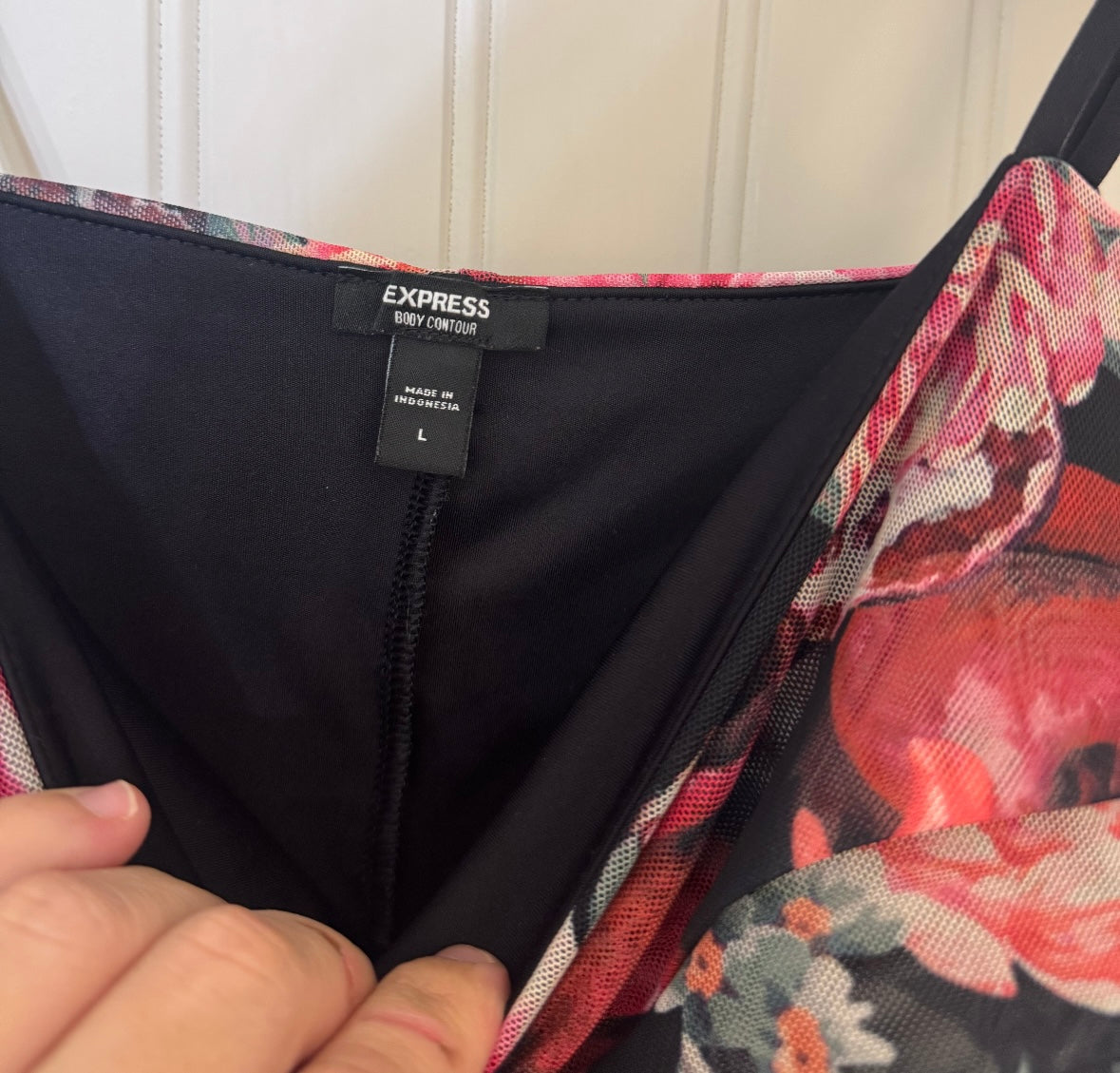 Express Floral Mesh Two Piece Set Women’s Medium/Large