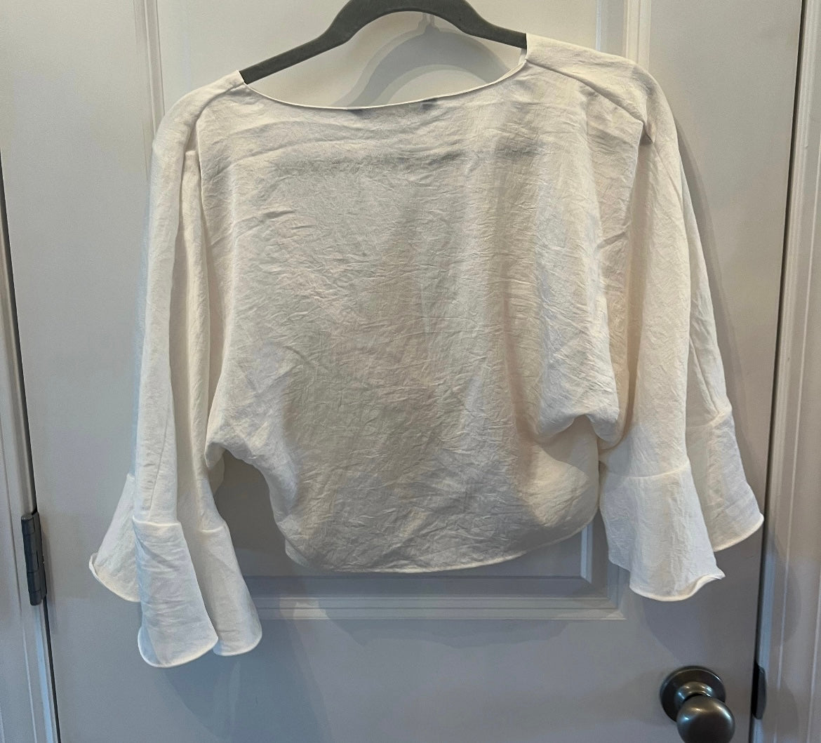 Zara Cropped Top Women’s Size Small White