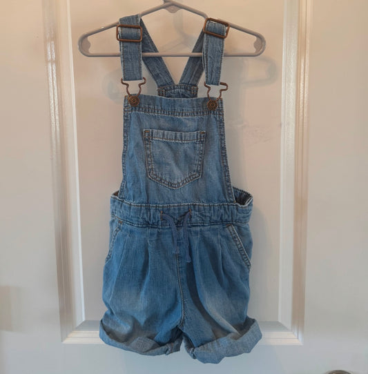 Cat & Jack Denim Overalls Youth Size XS 4/5
