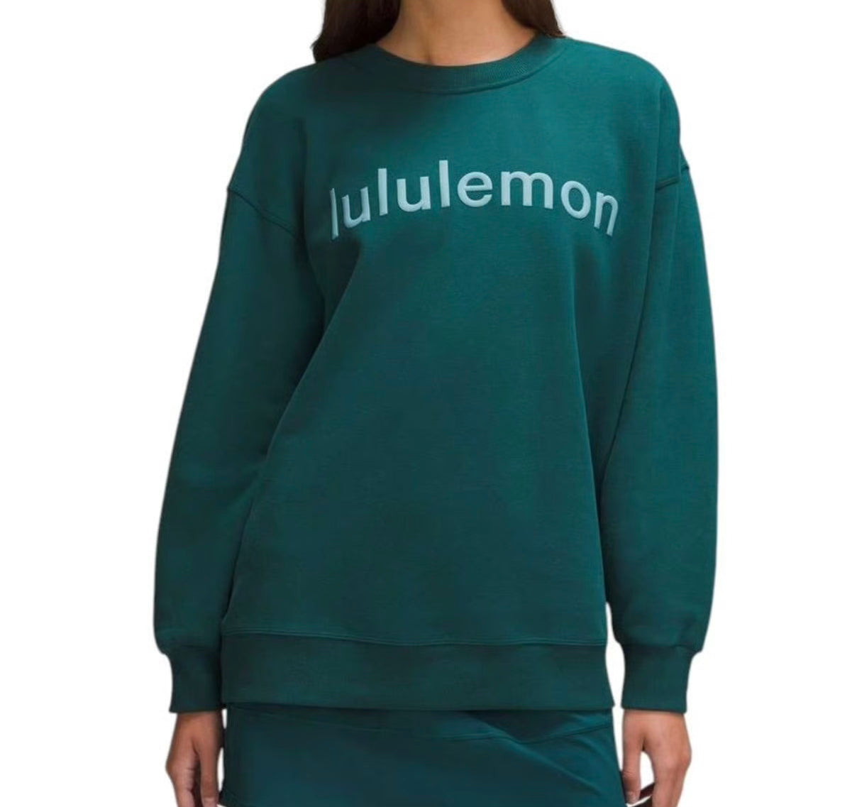 Lululemon Perfectly Oversized Crew Sweatshirt Women’s Small Storm Teal