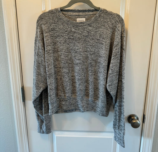 Reflex Long Sleeve Active Top Women’s Size Large Heather Gray